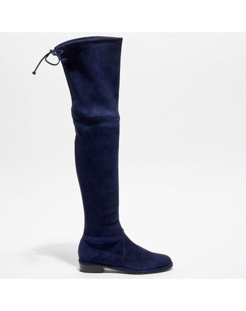 Cuissardes en Velours de Cuir Lowland bleues