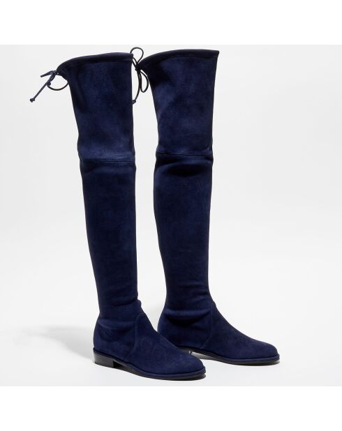 Cuissardes en Velours de Cuir Lowland bleues