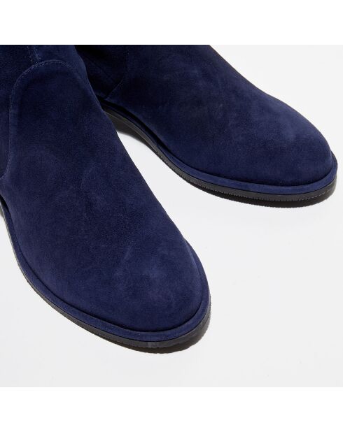 Cuissardes en Velours de Cuir Lowland bleues