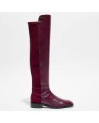 Bottes en Cuir bi-matière Keelan City cranberry