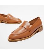 Mocassins en Cuir Palmer Sleek Loafer camel