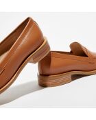 Mocassins en Cuir Palmer Sleek Loafer camel