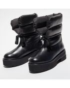 Boots en Cuir Tyler Ultralift noires - Talon 5 cm