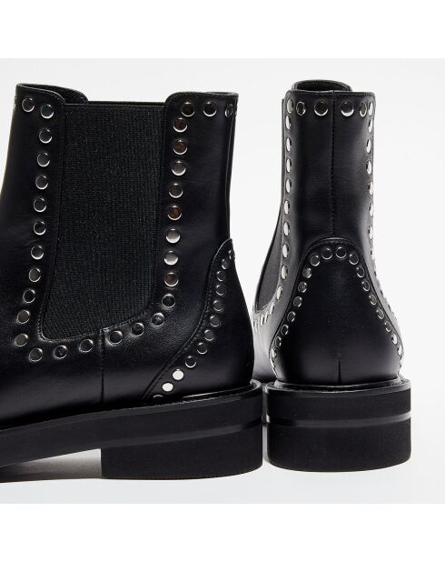 Chelsea Boots en Cuir Frankie Lift Stud noires