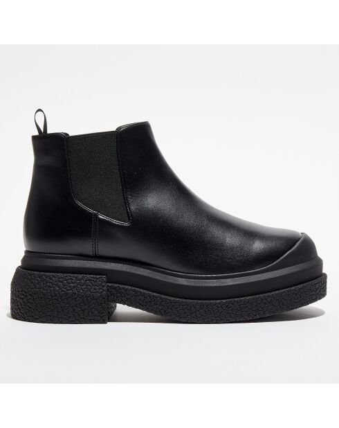 Chelsea Boots en Cuir Charli Sportlift noires