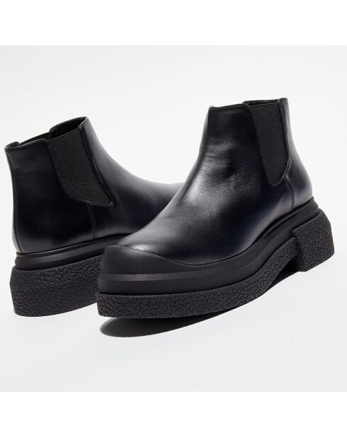 Chelsea Boots en Cuir Charli Sportlift noires