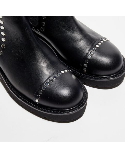 Chelsea Boots en Cuir Frankie Lift Stud noires