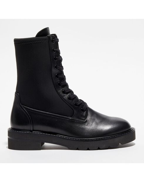 Boots en Cuir bi-matière Ande Liftie noires