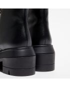 Boots en Cuir Nisha noires - Talon 5 cm