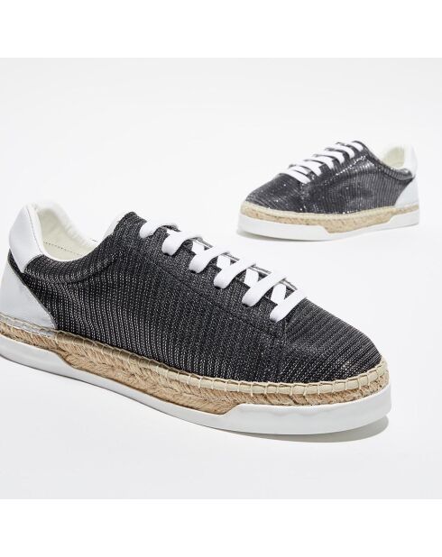 Baskets espadrilles en Lurex Lancry noires