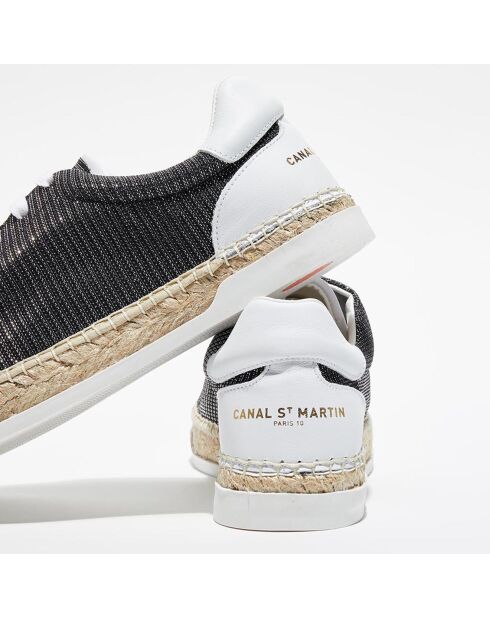Baskets espadrilles en Lurex Lancry noires