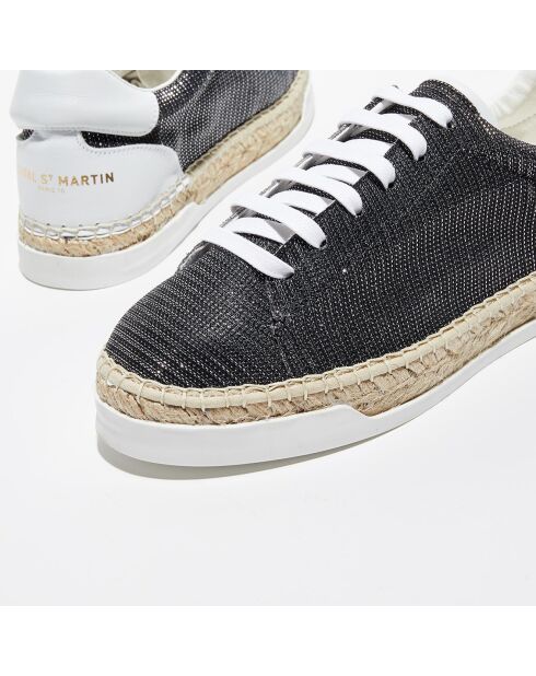 Baskets espadrilles en Lurex Lancry noires