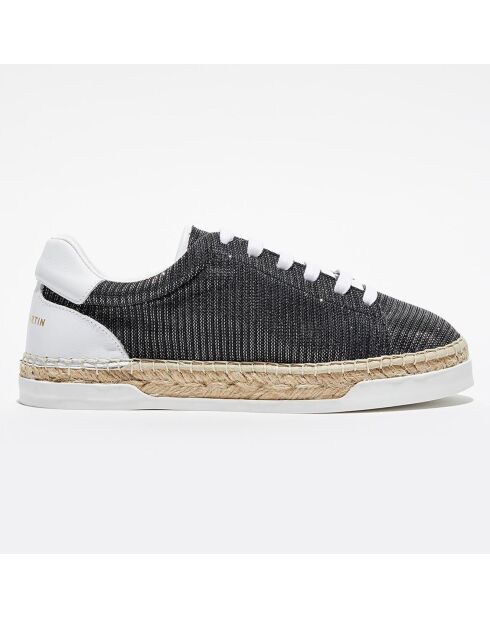 Baskets espadrilles en Lurex Lancry noires