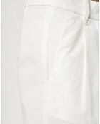 Pantalon chino en Coton à pinces blanc