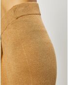 Pantalon ample en Maille de Coton bio mélangé camel