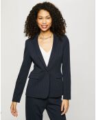 Blazer rayé tennis en Jersey doux bleu marine