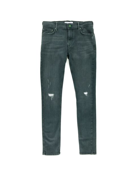 Jean Slim taille basse Finly gris foncé