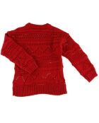 Pull en Maille ajourée rouge