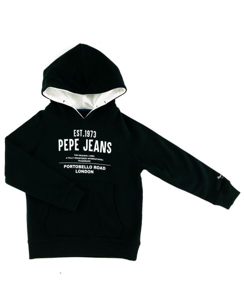 Sweat à capuche en Coton à logo noir