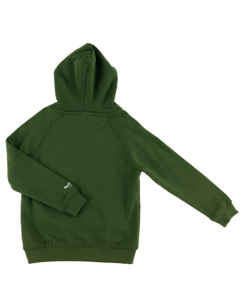 Sweat à capuche en Coton Bouclette kaki