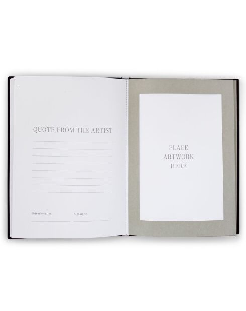 Libro de visitas de grandes artistas - 34 x 25 x 2 cm