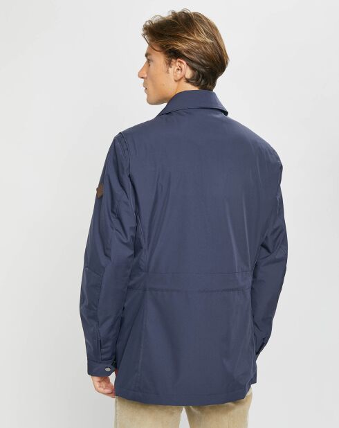 Parka imperméable légère bleu marine