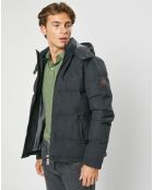 Doudoune en Flanelle Puffer gris foncé