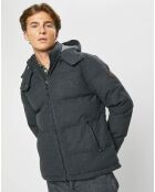 Doudoune en Flanelle Puffer gris foncé