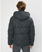 Doudoune en Flanelle Puffer gris foncé