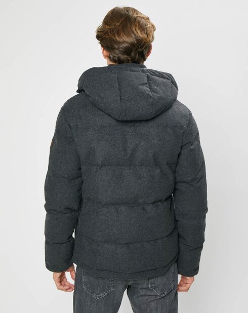 Doudoune en Flanelle Puffer gris foncé