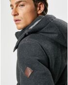 Doudoune en Flanelle Puffer gris foncé