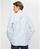 Chemise Slim Fit Imprimé en allover bleu clair