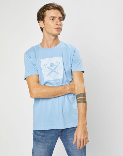 T-Shirt Print Body bleu ciel