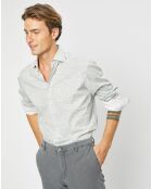 Chemise Slim Fit imprimée beige/kaki