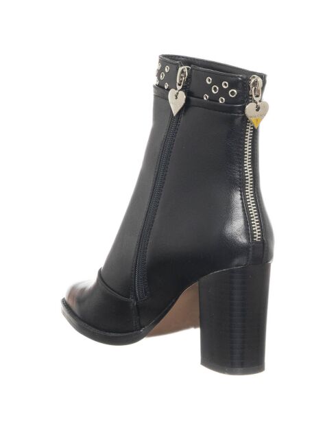 Bottines Gemma noires - Talon 8 cm