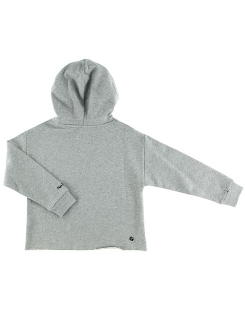 Sweat à capuche en Coton Guitare gris
