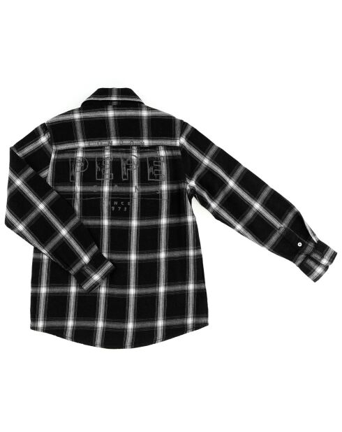 Chemise en Coton à carreaux noir/blanc