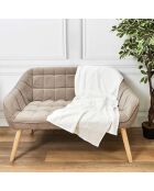 Plaid en gaze de coton blanc - 120x150 cm