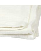 Plaid en gaze de coton blanc - 120x150 cm