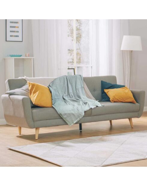 Mulldecke aus Baumwolle in Wassergrün - 120x150 cm