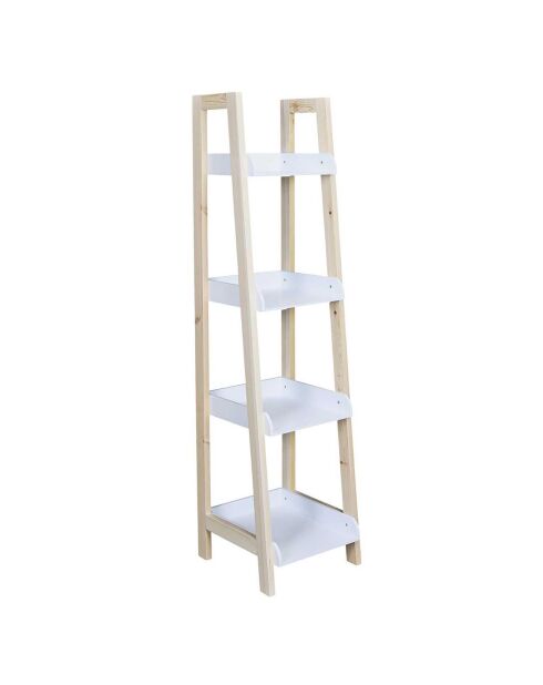 Étagère enfant Tim blanc/bois - 30x117x30 cm