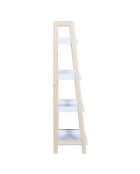 Étagère enfant Tim blanc/bois - 30x117x30 cm