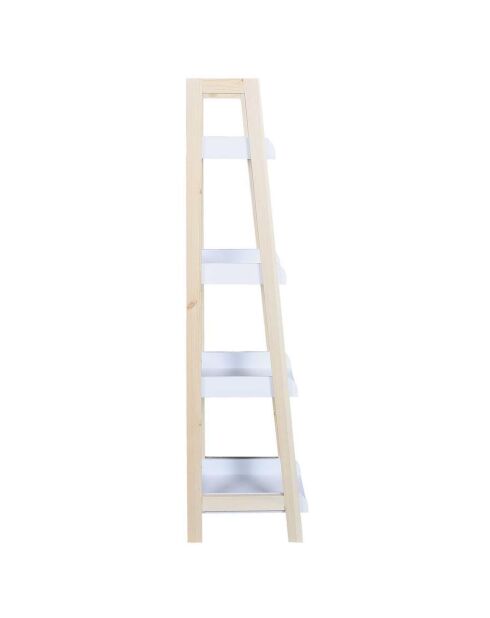 Étagère enfant Tim blanc/bois - 30x117x30 cm