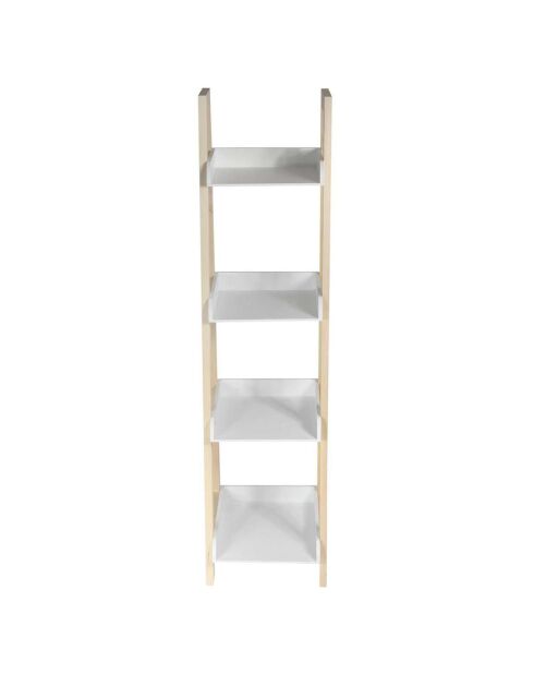Étagère enfant Tim blanc/bois - 30x117x30 cm