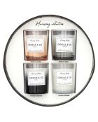 Coffret 4 Bougies parfumées Harmony - 1 mèche 15h