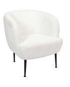 Fauteuil Kiera blanc - 72x70x76 cm