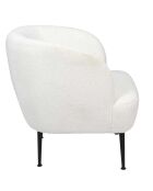 Fauteuil Kiera blanc - 72x70x76 cm
