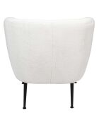 Fauteuil Kiera blanc - 72x70x76 cm
