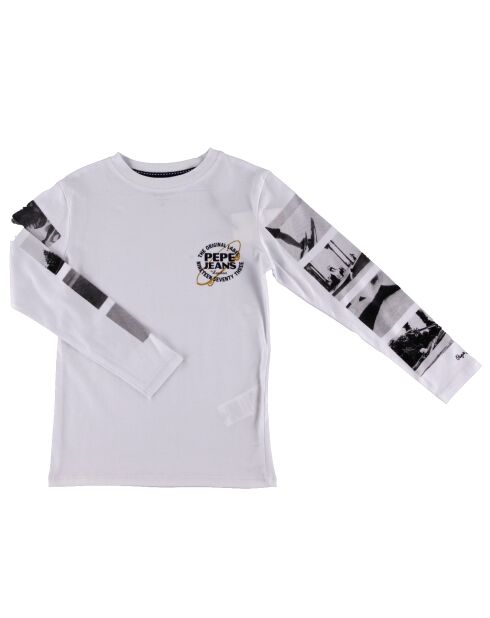 T-Shirt en Coton print Skate blanc