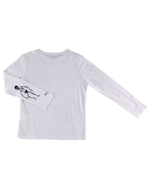 T-Shirt en Coton print Grafitty blanc